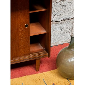 Buffet coulissant en bois foncé n°530