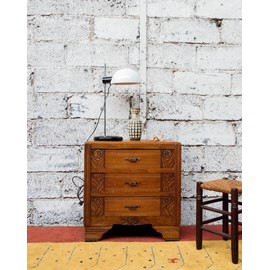 Commode art déco en bois foncé n°521