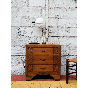 Commode art déco en bois foncé n°521