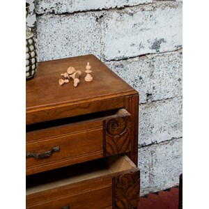 Commode art déco en bois foncé n°521