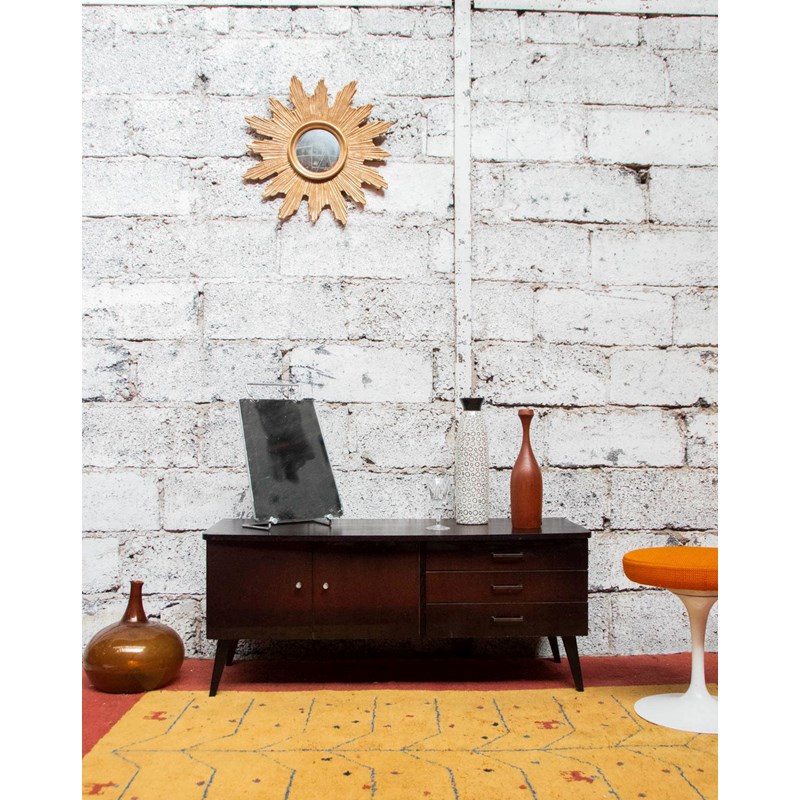 Enfilade basse en bois noir n°408