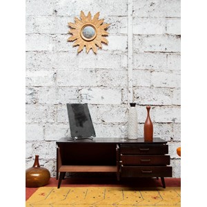 Enfilade basse en bois noir n°408