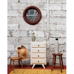 Valery, le semainier blanc en bois n°69