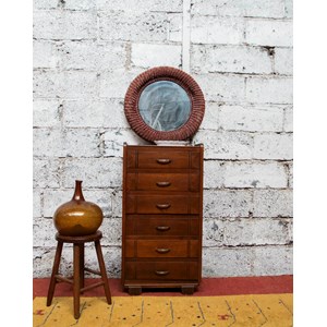 Haut semainier en bois foncé n°68