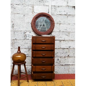 Haut semainier en bois foncé n°68