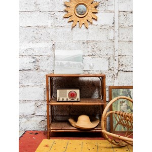 Gaëlle, l'étagère en rotin foncé n°761