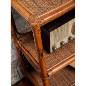 Gaëlle, l'étagère en rotin foncé n°761