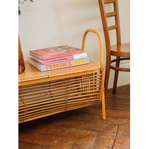 Banc en rotin à rangements n°353