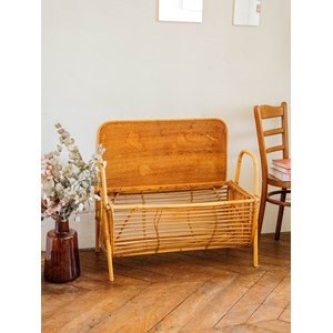 Banc en rotin à rangements n°353