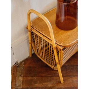 Banc en rotin à rangements n°353