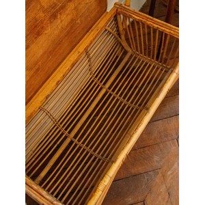 Banc en rotin à rangements n°353