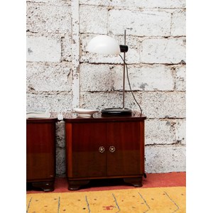 Paire de chevets en bois foncé n°690