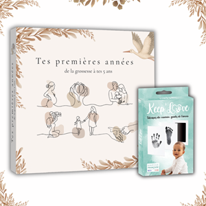 Livre de naissance + kit empreinte bébé