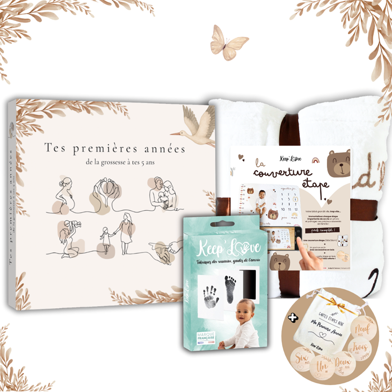 Coffret souvenirs livre naissance bébé
