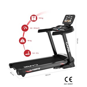 Tapis de course - care - ultimate - 20km h inclinable et connecté