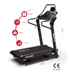 Tapis de course - care - skylink - 13km h et inclinaison 40%