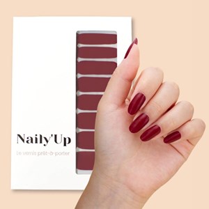 Vernis autocollant red cherry - manucure facile longue tenue Cerisier