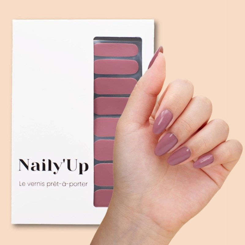 Vernis autocollant rosewood - manucure facile longue tenue