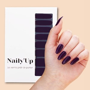 Vernis autocollant dark plum - manucure facile longue tenue Prune
