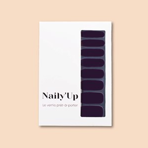 Vernis autocollant dark plum - manucure facile longue tenue Prune