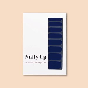 Vernis autocollant dark blue - manucure facile longue tenue Bleu roi