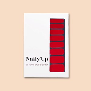 Vernis autocollant classic red - manucure facile longue tenue Rouge