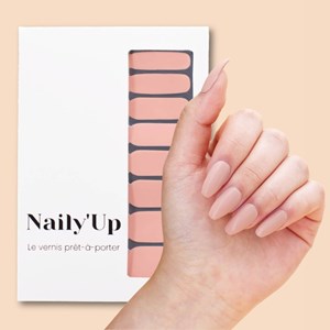 Vernis autocollant rose peach - manucure facile longue tenue Peche