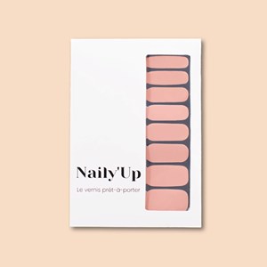 Vernis autocollant rose peach - manucure facile longue tenue Peche