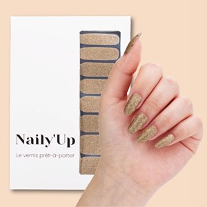 Vernis autocollant gold - manucure facile longue tenue Or