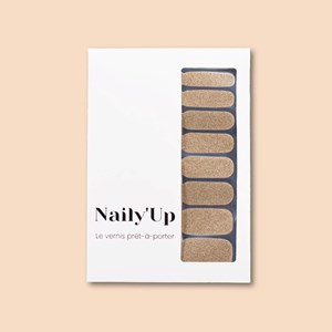 Vernis autocollant gold - manucure facile longue tenue Or