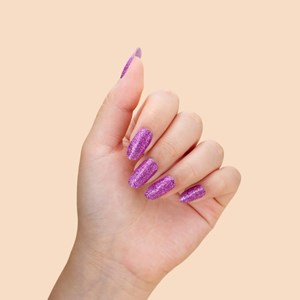 Vernis autocollant shining purple - manucure facile longue tenue Violet métal