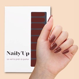 Vernis autocollant hazelnut - manucure facile longue tenue