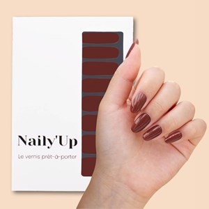 Vernis autocollant hazelnut - manucure facile longue tenue Noisette