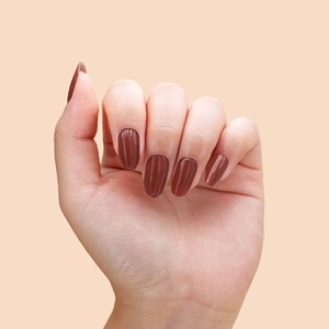 Vernis autocollant hazelnut - manucure facile longue tenue Noisette
