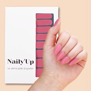 Vernis autocollant rose blush - manucure facile longue tenue blush