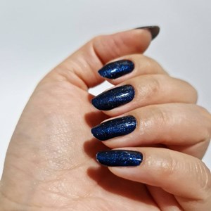Vernis autocollant galaxy blue - manucure facile longue tenue Bleu nuit irisé