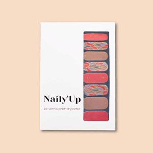 Vernis autocollant coral sea - manucure facile longue tenue Corail