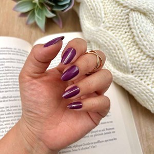 Vernis autocollant plum beauty - manucure facile longue tenue Prune