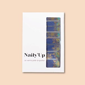 Vernis autocollant golden mandala - manucure facile longue tenue Mandala