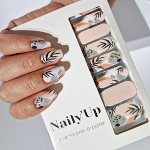 Vernis autocollant tropical boho - manucure facile longue tenue Tropical