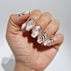 Vernis autocollant tropical boho - manucure facile longue tenue Tropical