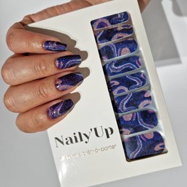 Vernis autocollant galactic glam - manucure facile longue tenue