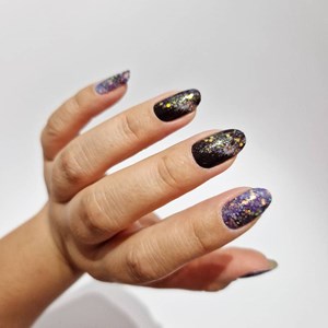 Vernis autocollant stellar night - manucure facile longue tenue Night sky