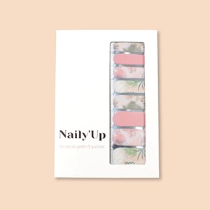 Vernis autocollant botanical pink - manucure facile longue tenue Botanic