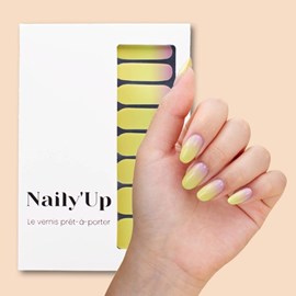 Vernis autocollant yellow boomer - manucure facile longue tenue