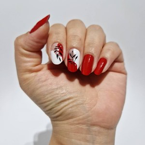Vernis autocollant red elegance - manucure facile longue tenue Rouge