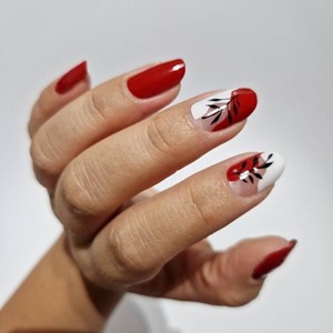 Vernis autocollant red elegance - manucure facile longue tenue Rouge