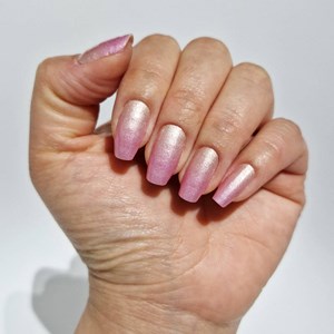 Vernis autocollant pinky boomer - manucure facile longue tenue Rose irisée