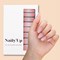 Vernis autocollant shiny babyboomer - manucure facile longue tenue Babyboomer rose pailleté