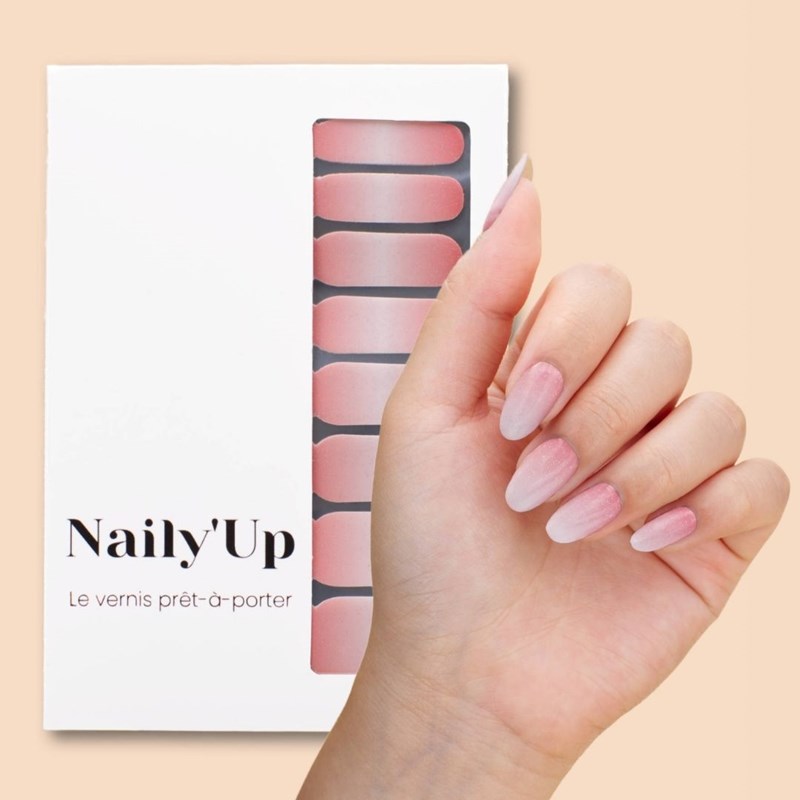 Vernis autocollant shiny babyboomer - manucure facile longue tenue